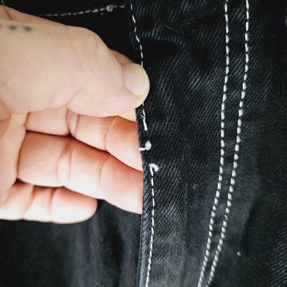 UO URBAN OUTFITTERS | high waist cargo wide leg relaxed skate jeans - Picture 7 of 12